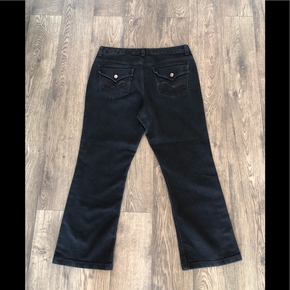 NINE WEST black “WEST END FIT BOOTCUT” jeans - Picture 3 of 5